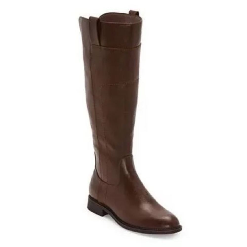 Frye And Co Womens Giovanna Stacked Heel Riding Boots size 7 cowgirl shoes